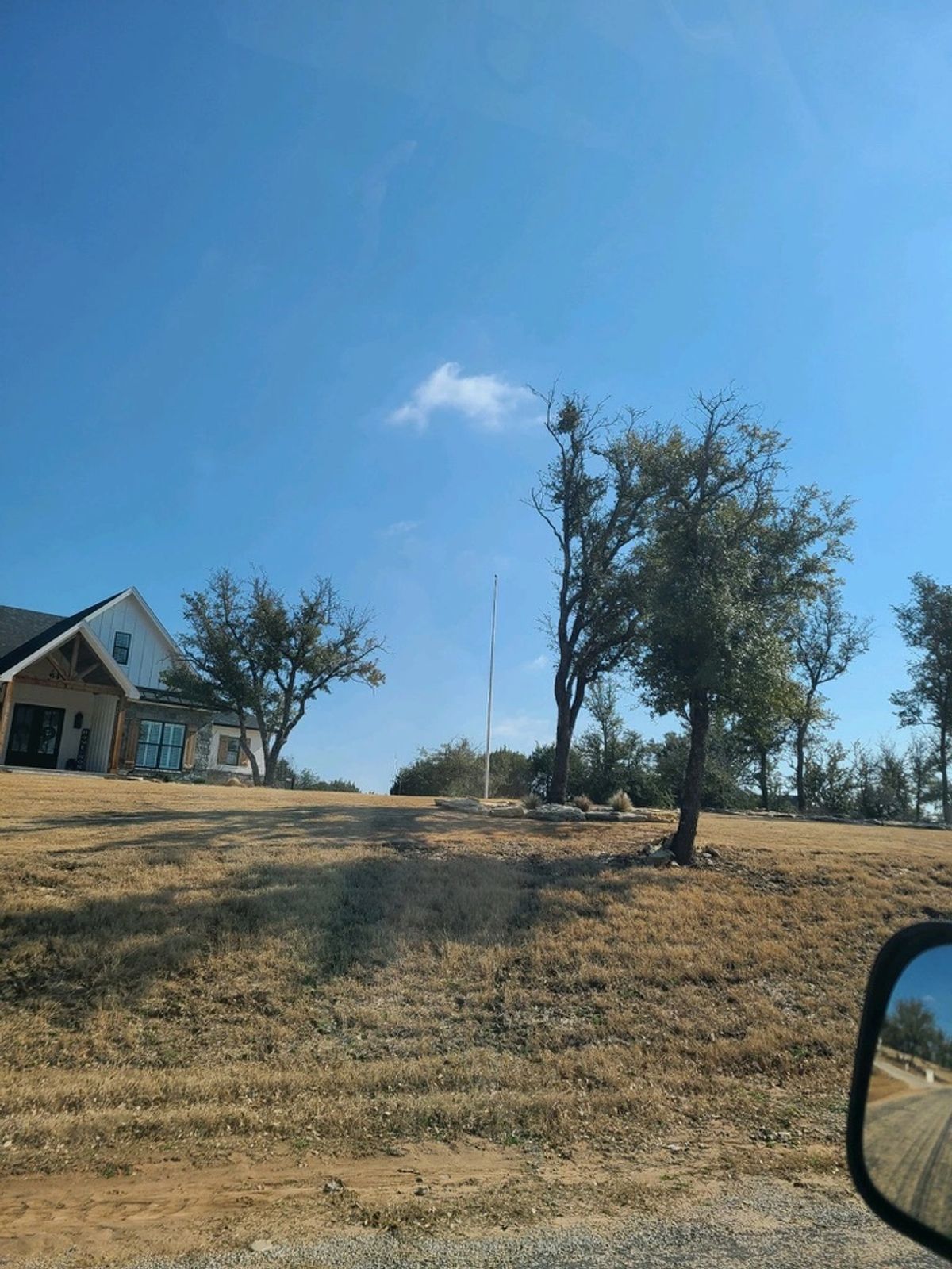 Flagpole installed at a private home